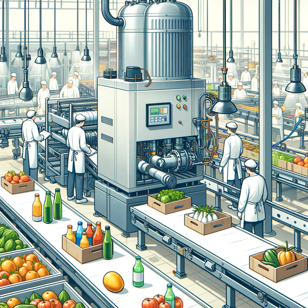 bezolejowa sprężarka jest ważną częścią procesu przygotowywania żywności